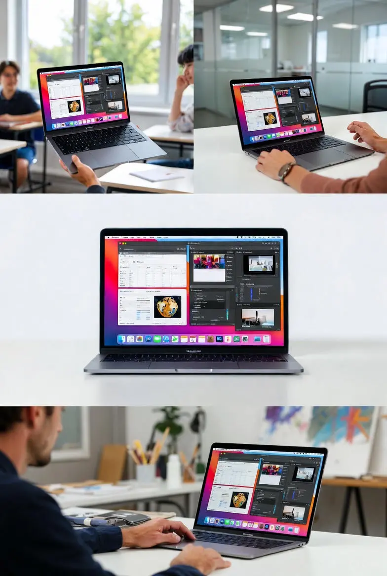 Apple MacBook Air M3 13-inch 2025 laptop with 8GB RAM and 256GB SSD on desk